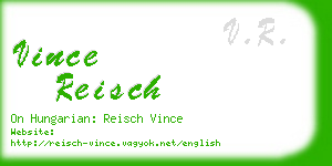 vince reisch business card
